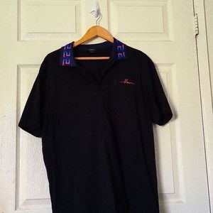 Versace Signature black and navy polo shirt size 2xl